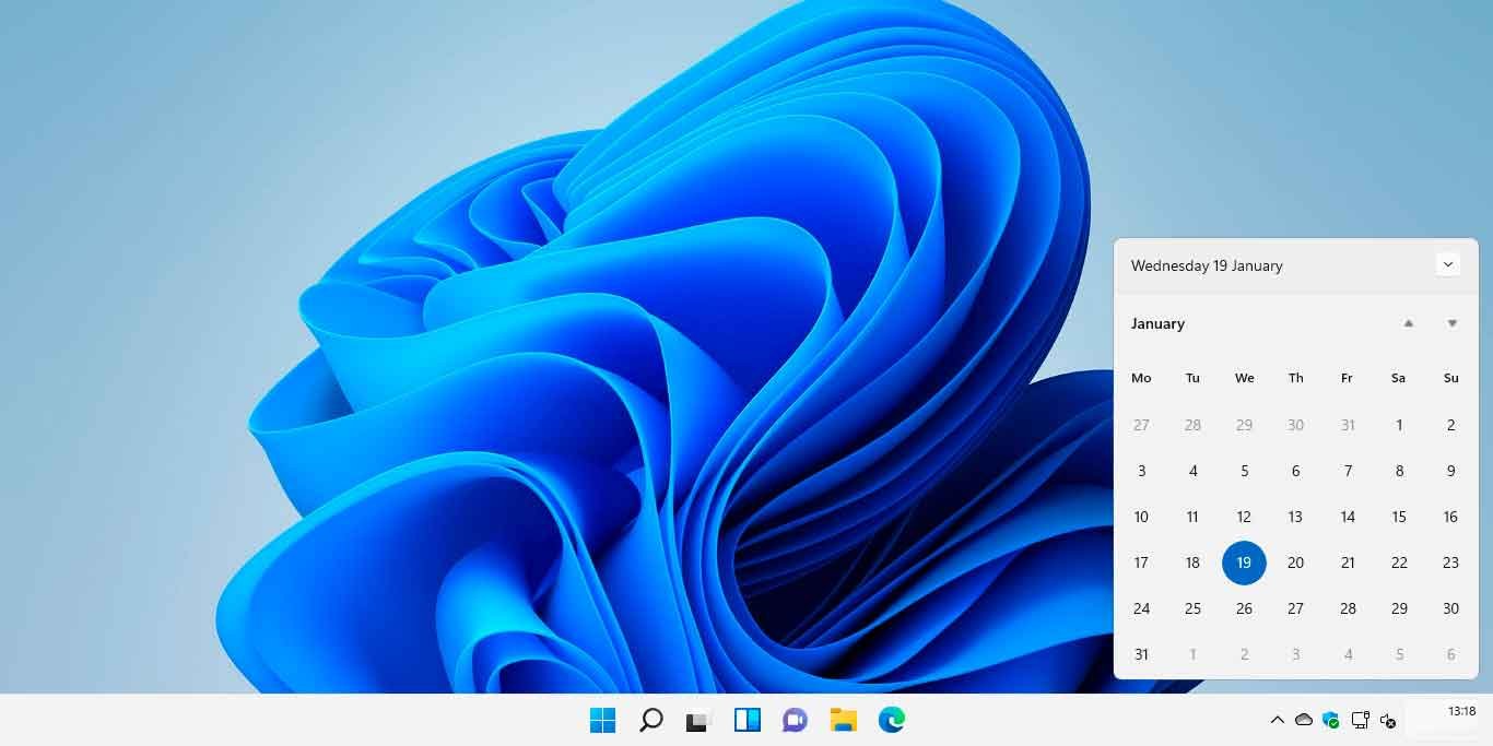 Poner el calendario en el escritorio de Windows 11