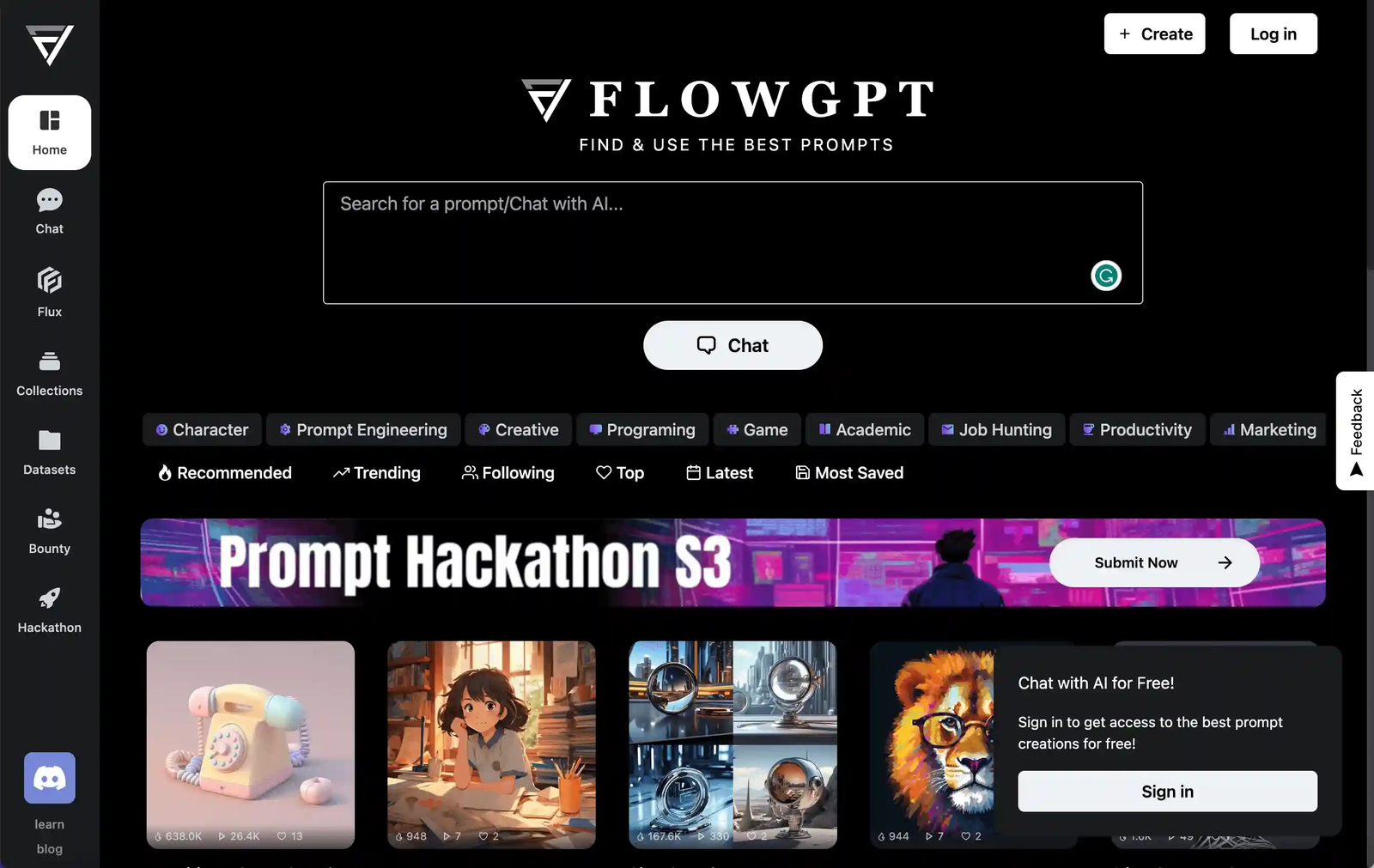 FlowGPT la plataforma que conecta con miles de modelos de IA personalizados